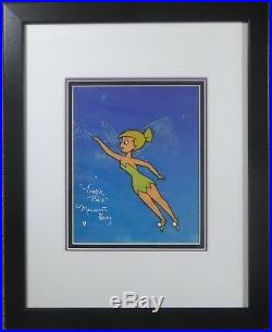 Disney Tinker Bell 1950s original Production cel ART CORNER cel SIGNED New Frame