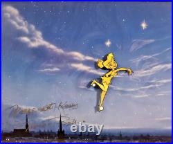 Disney Tinker Bell cel 1950s original Production cel ART CORNER SIGNED Frame