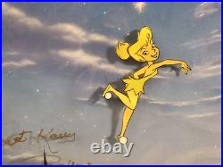 Disney Tinker Bell cel 1950s original Production cel ART CORNER SIGNED Frame
