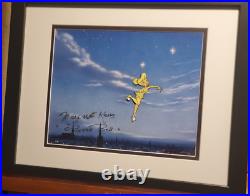 Disney Tinker Bell cel 1950s original Production cel ART CORNER SIGNED Frame