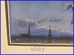 Disney Tinker Bell cel 1950s original Production cel ART CORNER SIGNED Frame