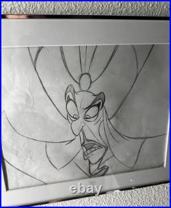 Disney Villain JAFAR Original Animation Prod. Drawing TOM BANCROFT Aladdin 1992