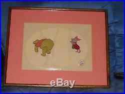Disney Winnie The Pooh And Piglet Original Production Animation Cel