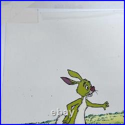 Disney Winnie The Pooh Original Production Animation Cel Pooh Tigger & Rabbit