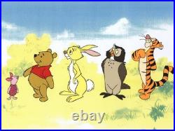 Disney Winnie The Pooh, Piglet, Rabbit, Owl, Tigger Original Model Cel