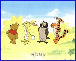 Disney Winnie The Pooh, Rabbit, Owl, Tigger Original Model Cel