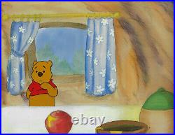Disney Winnie the Pooh 1980's Original Production Cel Set- 2 Cels
