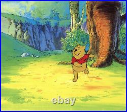 Disney Winnie the Pooh Original Production Cel Dancing