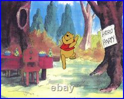 Disney Winnie the Pooh Original Production Cel Party Time Disney Winnie the Pooh Original Production Cel Party Time