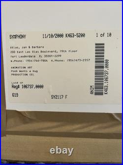 Disney Winnie the Pooh Original Production. Cel Pooh Wants a Hug 1 / 10