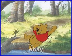 Disney Winnie the Pooh Original Production Cel-Time For A Swim