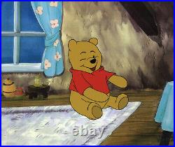 Disney Winnie the Pooh Original Production Cel Winking