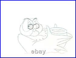 Disney Winnie the Pooh- Owl- Original Production Cel with Matching Drawing