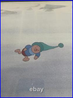 Disney Winnie the Pooh Piglet Original Art Animation Production Painted Cel
