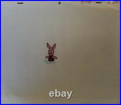 Disney Winnie the Pooh- Piglet Original Production Cel with Matching Drawing