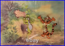 Disney Winnie the Pooh-Rabbit and Tigger-Original Production Cel-1974