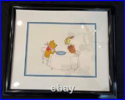 Disney Winnie the Pooh and the honey tree Limited Animation Cel Rare With Cer