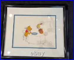 Disney Winnie the Pooh and the honey tree Limited Animation Cel Rare With Cer