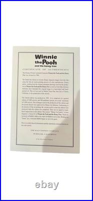 Disney Winnie the Pooh and the honey tree Limited Animation Cel Rare With Cer