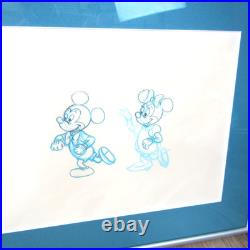 Disney World Parks Mickey & Minnie Mouse Original Production Drawing Framed