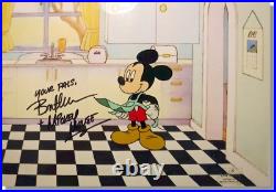 Disney cel Mickey Mouse Works original Production 1999 Signed voice Bret Iwan