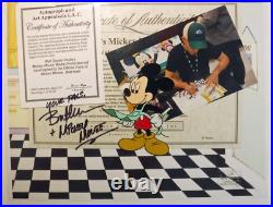 Disney cel Mickey Mouse Works original Production 1999 Signed voice Bret Iwan