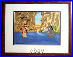 Disney cel Tigger hand paint production signed Jim Cummings New Frame