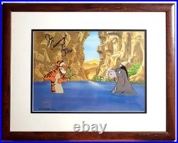 Disney cel Tigger hand paint production signed Jim Cummings New Frame