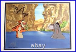 Disney cel Tigger hand paint production signed Jim Cummings New Frame