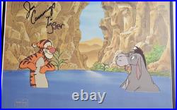 Disney cel Tigger hand paint production signed Jim Cummings New Frame