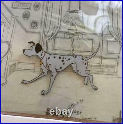 Disney celluloid picture cels 101 dog Dalmatian original used in the production