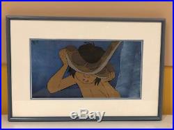 Disney original production cel of Mowgli and Kaa from Jungle Book