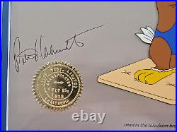 Disney production Cel SAM OLYMPIC EAGLE 1984 Peter Ueberroth Signed New Frame