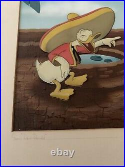 Disney's Don Donald Donald Duck and Donna Duck Production Cel Courvoisier Setup