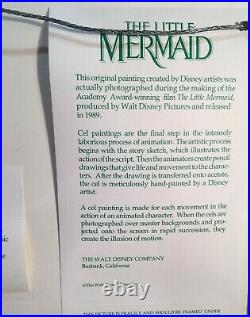 Disney's Little Mermaid Ariel & Eric Production Cel from the Original Movie