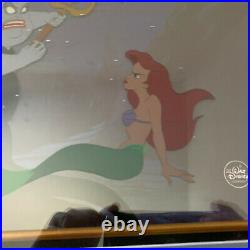Disney's Little Mermaid Ariel & Ursula with the Trident Production cel