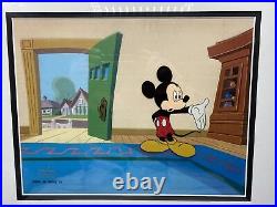 Disney's Mickey Mouseworks Mickey Original Production cel withCOA 18x20.5 Bh