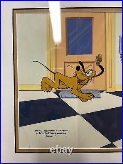 Disney's Mickey Mouseworks Pluto Original Production cel withCOA BH