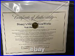 Disney's Mickey Mouseworks Pluto Original Production cel withCOA BH 47
