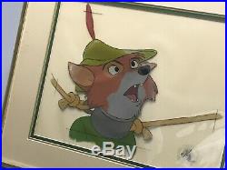 Disney's Robin Hood Huge Close Up Original Production Animation Cel 1973 Flawed