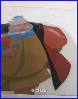 Disney's Sleeping Beauty King Hubert Gold Art Corner Original Production Cel
