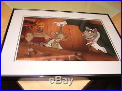 Disney's The Great Mouse Detective Production cel Ratigan + Flaversham 1986