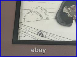 Disney's The Great Mouse Detective Professor Ratigan Production Cel Framed