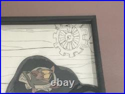 Disney's The Great Mouse Detective Professor Ratigan Production Cel Framed