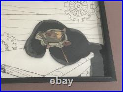 Disney's The Great Mouse Detective Professor Ratigan Production Cel Framed
