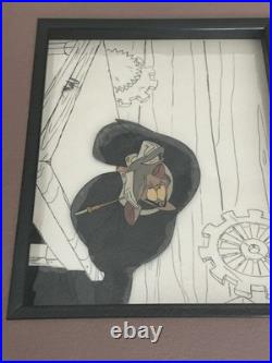 Disney's The Great Mouse Detective Professor Ratigan Production Cel Framed