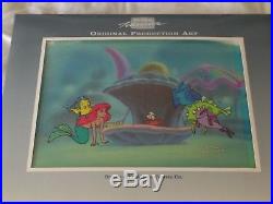 Disney's The Little Mermaid Original TV Production Cel Ariel, Flounder
