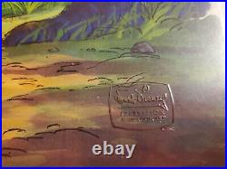 Disney's Winnie The Pooh Hand Painted Cel Production Cell Art Coa