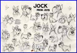 DisneyLady and the Tramp Original Stat Model Sheet-Jock-1955