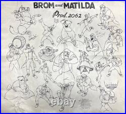 DisneyLegend of Sleepy Hollow-Brom-Original Stat Oversized Model Sheet-1949